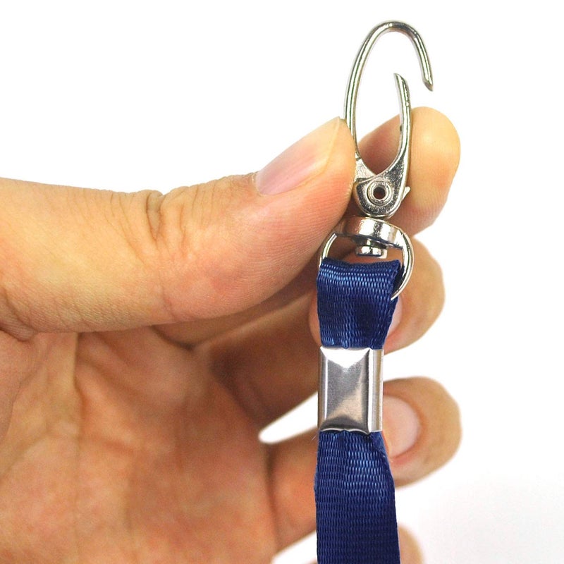 Ollain Lanyards for Name Tag Id Badges Nylon Cruise Lanyard Swivel Hooks 50 Pack - Image 2